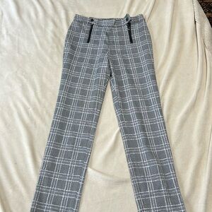 BCBG Maxazria black and white plaid pant Size XS